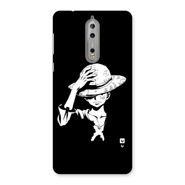 Anime One Piece Luffy Silhouette Back Case for Nokia 8