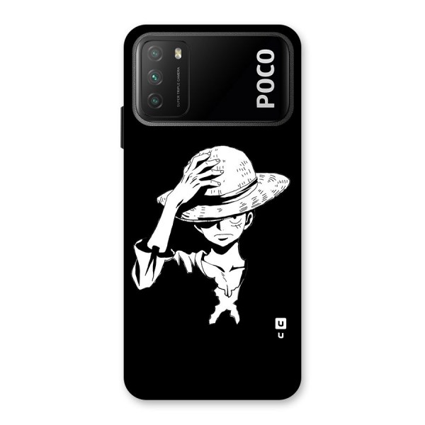 Anime One Piece Luffy Silhouette Back Case for Poco M3