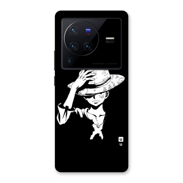 Anime One Piece Luffy Silhouette Back Case for Vivo X80 Pro