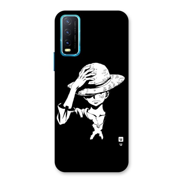 Anime One Piece Luffy Silhouette Back Case for Vivo Y12s