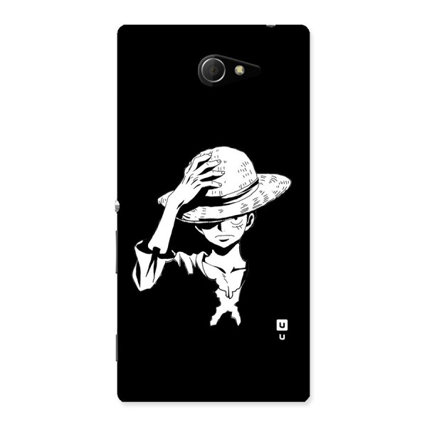 Anime One Piece Luffy Silhouette Back Case for Xperia M2