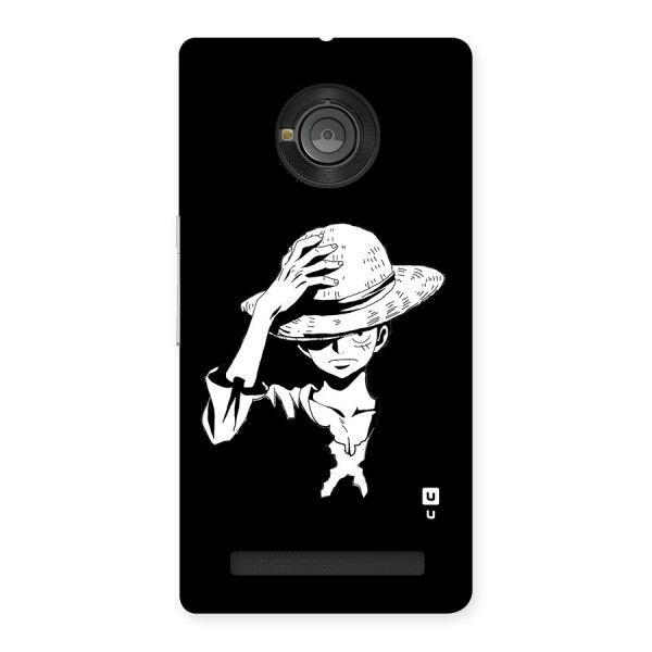 Anime One Piece Luffy Silhouette Back Case for Yuphoria