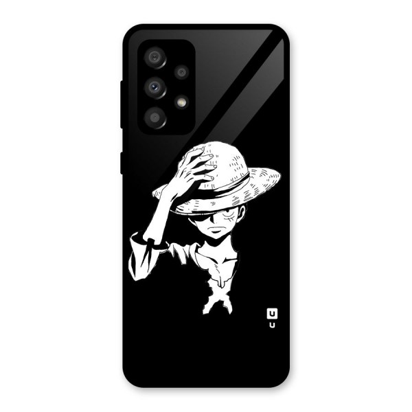 Anime One Piece Luffy Silhouette Glass Back Case for Galaxy A32
