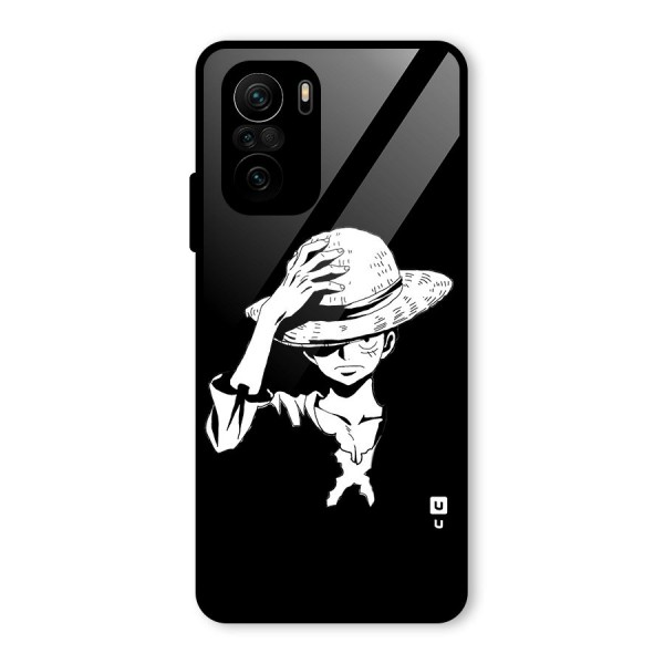 Anime One Piece Luffy Silhouette Glass Back Case for Mi 11x