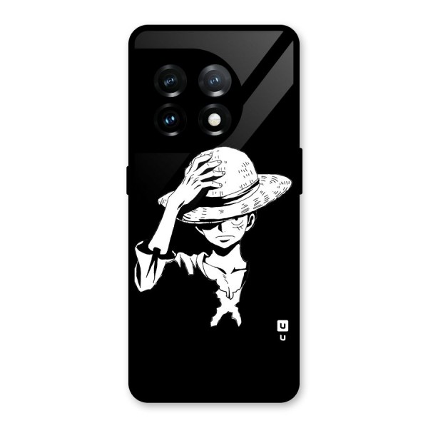 Anime One Piece Luffy Silhouette Glass Back Case for OnePlus 11