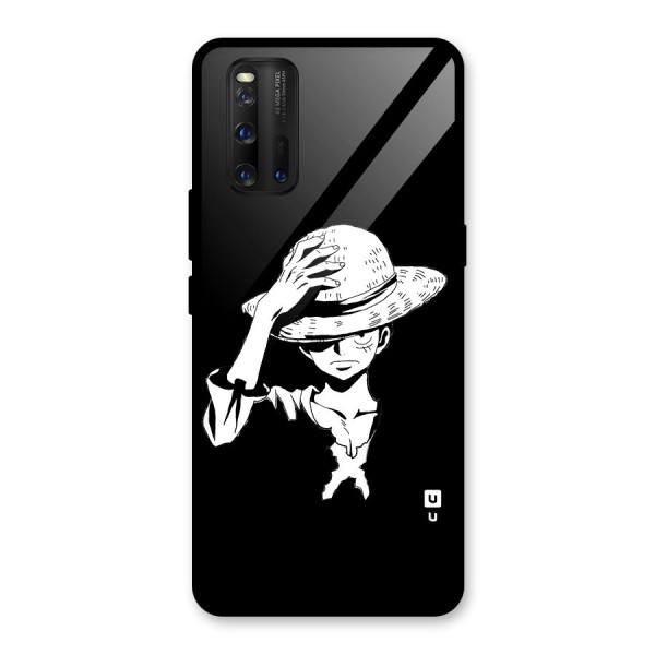 Anime One Piece Luffy Silhouette Glass Back Case for Vivo iQOO 3
