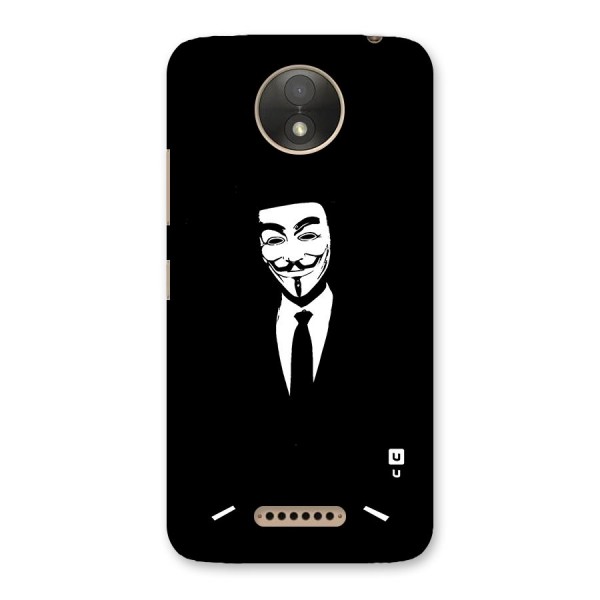 Anonymous Cool Gentleman Back Case for Moto C Plus