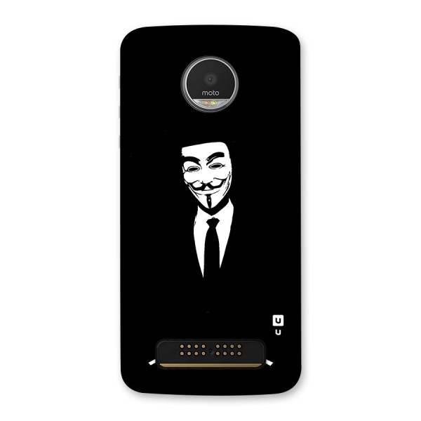 Anonymous Cool Gentleman Back Case for Moto Z Play