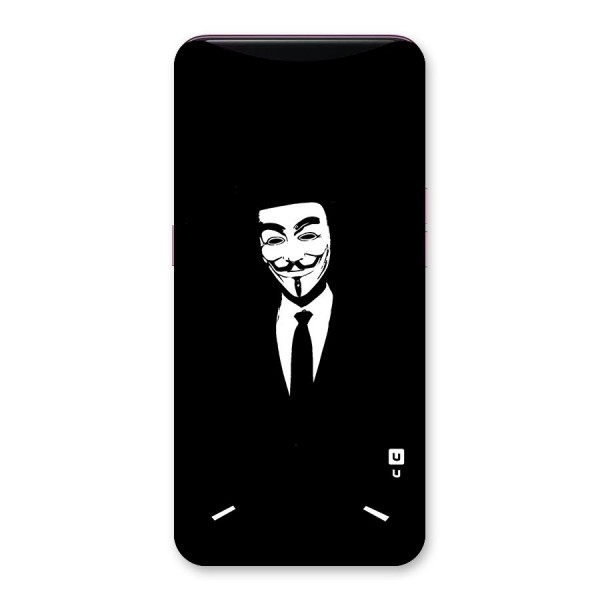 Anonymous Cool Gentleman Back Case for Oppo Find X