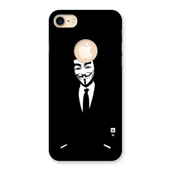 Anonymous Cool Gentleman Back Case for iPhone 8 Logo Cut