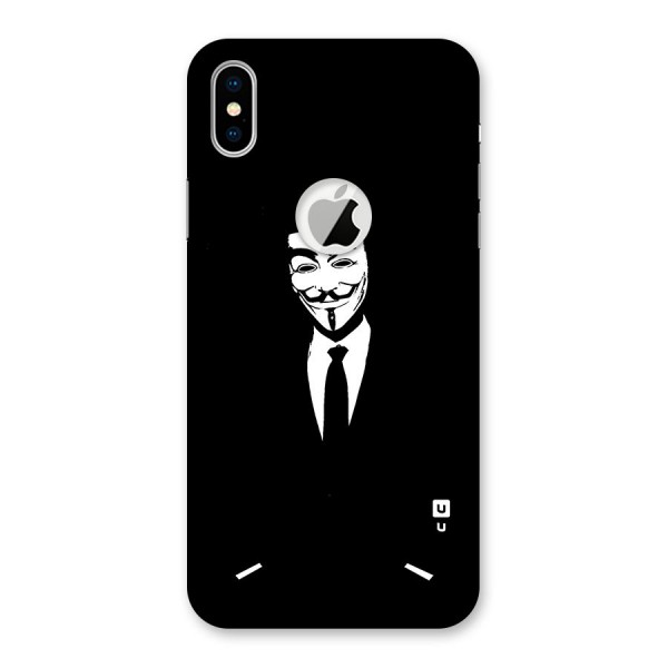 Anonymous Cool Gentleman Back Case for iPhone XS Logo Cut