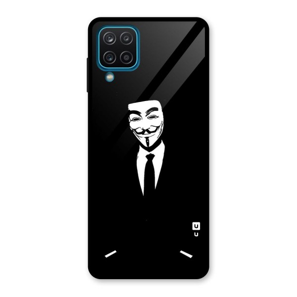 Anonymous Cool Gentleman Glass Back Case for Galaxy A12