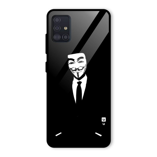 Anonymous Cool Gentleman Glass Back Case for Galaxy A51