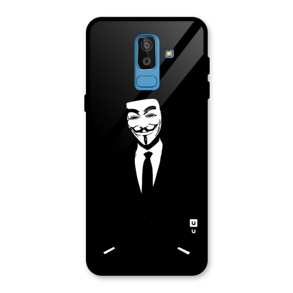 Anonymous Cool Gentleman Glass Back Case for Galaxy J8