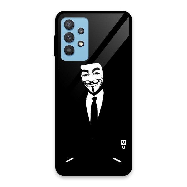 Anonymous Cool Gentleman Glass Back Case for Galaxy M32 5G