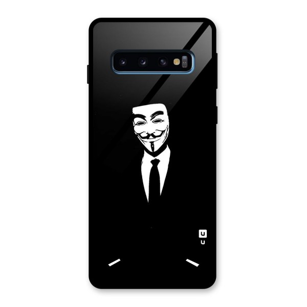 Anonymous Cool Gentleman Glass Back Case for Galaxy S10