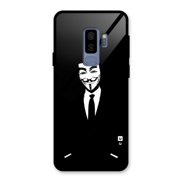 Anonymous Cool Gentleman Glass Back Case for Galaxy S9 Plus