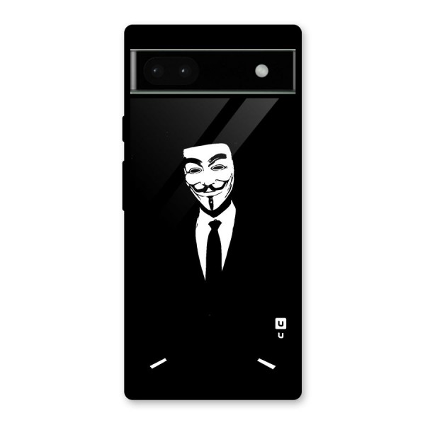 Anonymous Cool Gentleman Glass Back Case for Google Pixel 6a