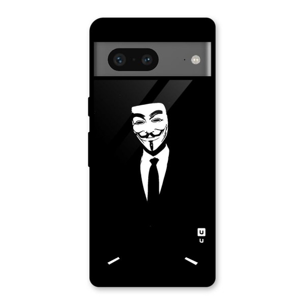 Anonymous Cool Gentleman Glass Back Case for Google Pixel 7