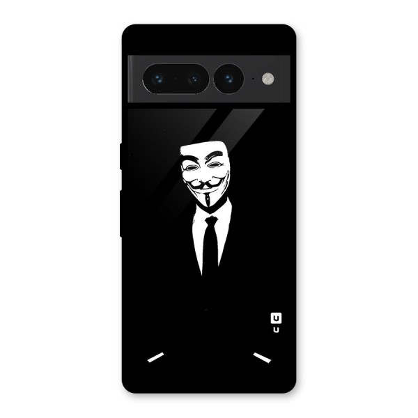 Anonymous Cool Gentleman Glass Back Case for Google Pixel 7 Pro