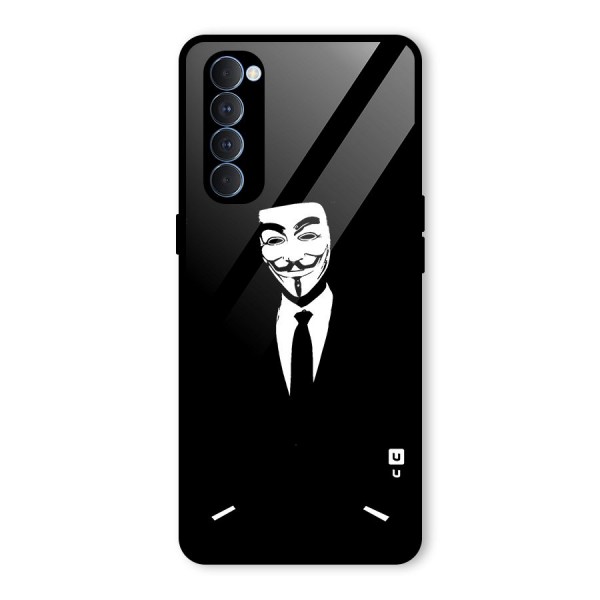 Anonymous Cool Gentleman Glass Back Case for Oppo Reno4 Pro