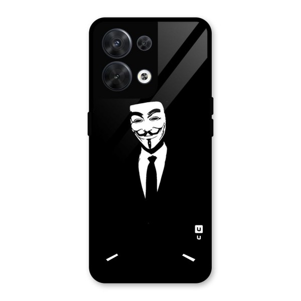 Anonymous Cool Gentleman Glass Back Case for Oppo Reno8 5G