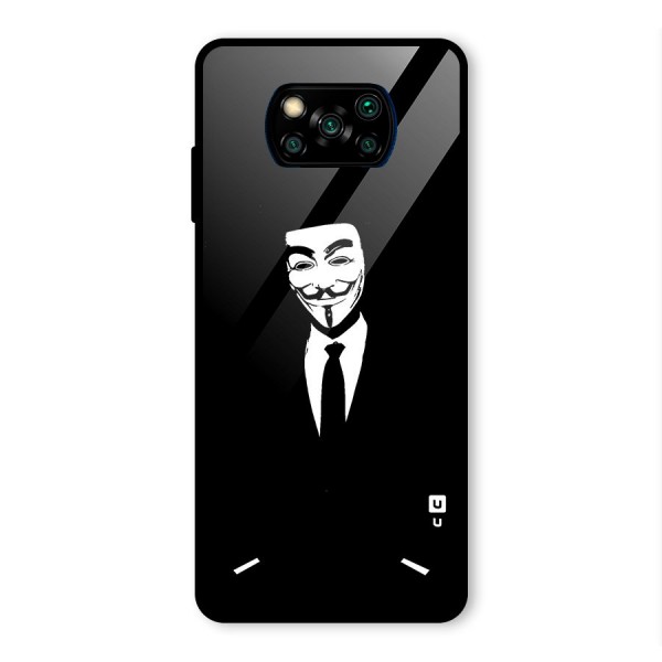 Anonymous Cool Gentleman Glass Back Case for Poco X3 Pro