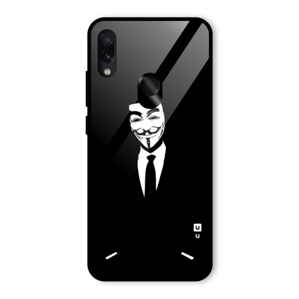 Anonymous Cool Gentleman Glass Back Case for Redmi Note 7