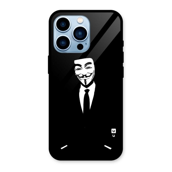 Anonymous Cool Gentleman Glass Back Case for iPhone 13 Pro