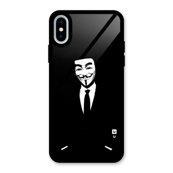 Anonymous Cool Gentleman Glass Back Case for iPhone X