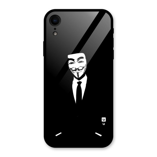 Anonymous Cool Gentleman Glass Back Case for iPhone XR