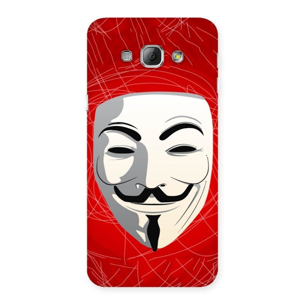 Anonymous Mask Abstract  Back Case for Galaxy A8