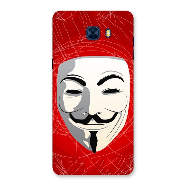 Anonymous Mask Abstract  Back Case for Galaxy C7 Pro