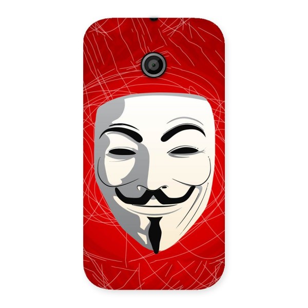 Anonymous Mask Abstract  Back Case for Moto E