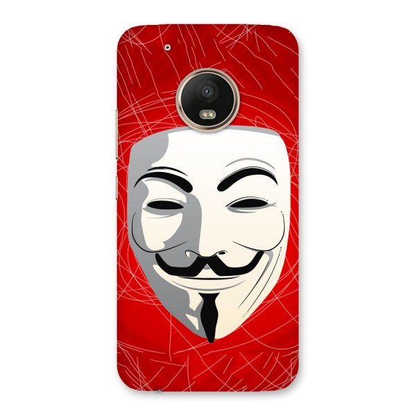 Anonymous Mask Abstract  Back Case for Moto G5 Plus