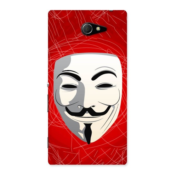 Anonymous Mask Abstract  Back Case for Sony Xperia M2