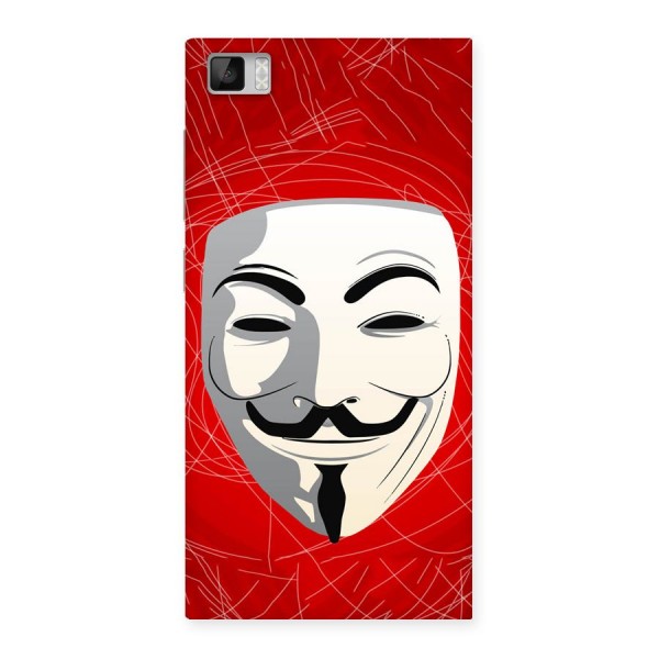 Anonymous Mask Abstract  Back Case for Xiaomi Mi3