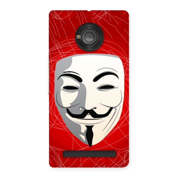 Anonymous Mask Abstract  Back Case for Yu Yuphoria