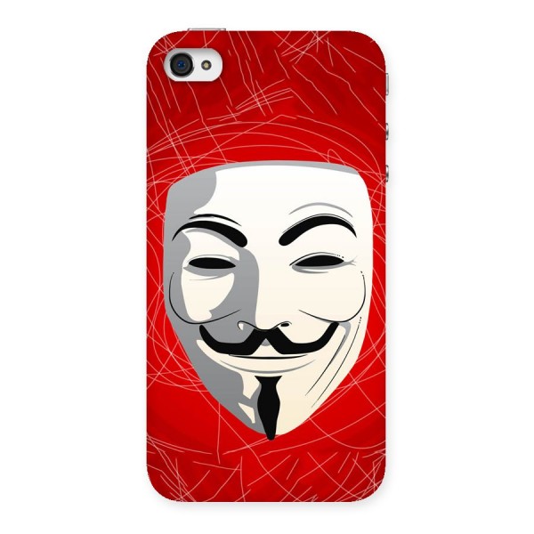 Anonymous Mask Abstract  Back Case for iPhone 4 4s