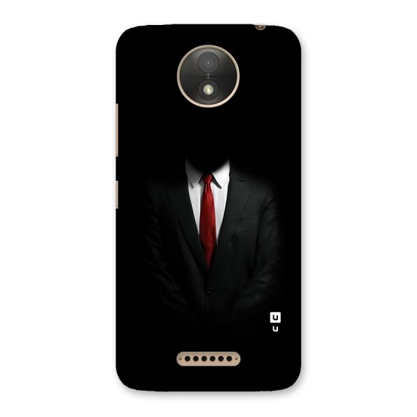 Anonymous Suit Back Case for Moto C Plus