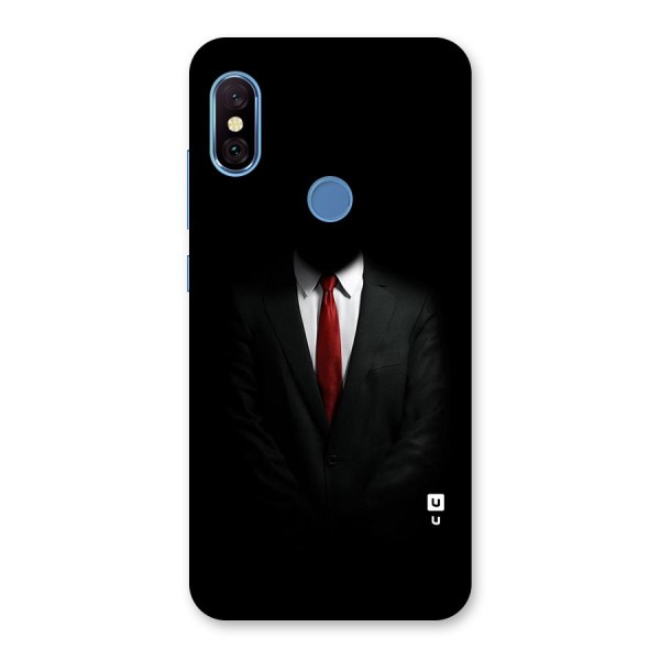 Anonymous Suit Back Case for Redmi Note 6 Pro