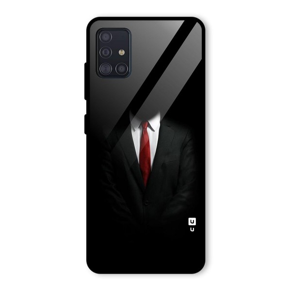 Anonymous Suit Glass Back Case for Galaxy A51