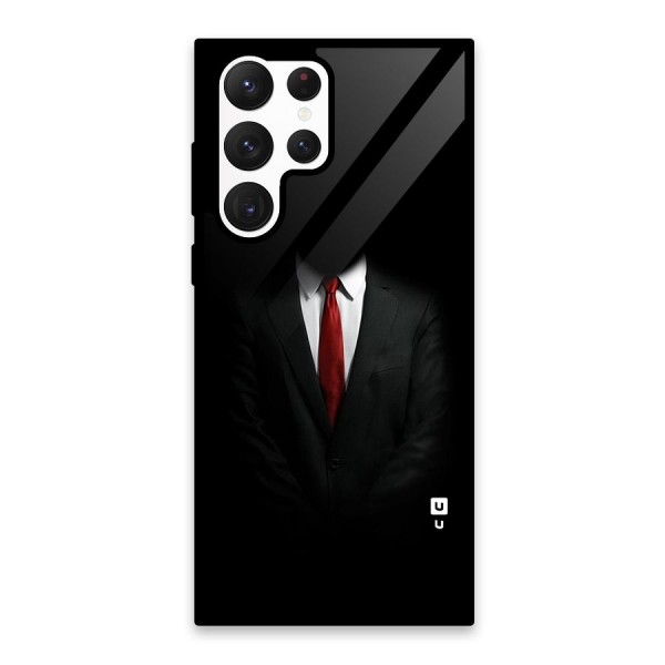 Anonymous Suit Glass Back Case for Galaxy S22 Ultra 5G