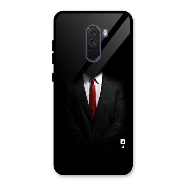 Anonymous Suit Glass Back Case for Poco F1