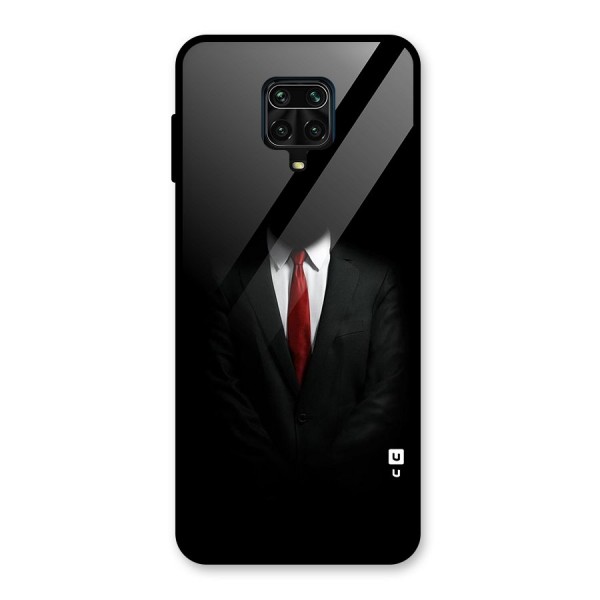 Anonymous Suit Glass Back Case for Redmi Note 10 Lite