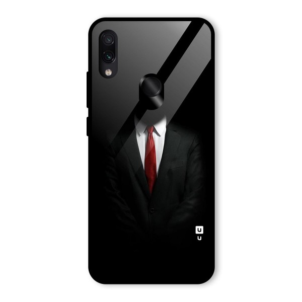 Anonymous Suit Glass Back Case for Redmi Note 7