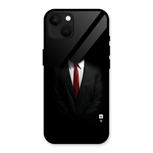 Anonymous Suit Glass Back Case for iPhone 13