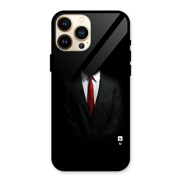 Anonymous Suit Glass Back Case for iPhone 13 Pro Max