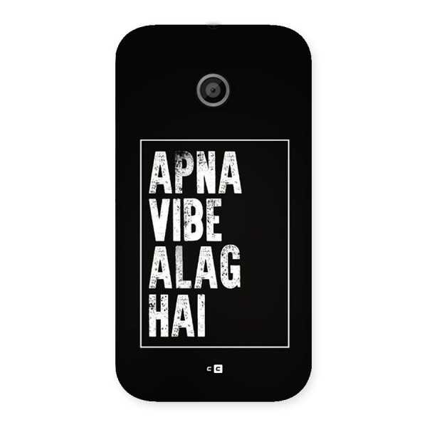 Apna Vibe Back Case for Moto E