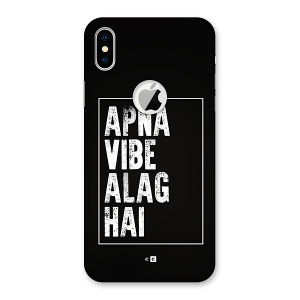 Apna Vibe Back Case for iPhone XS Logo Cut